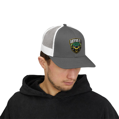 Copy of Bayou G Alligator Patch Snapback Trucker Cap